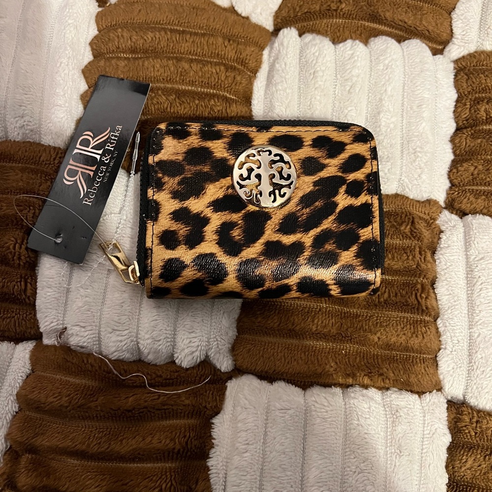 Leopard Print Wallet NWTS!